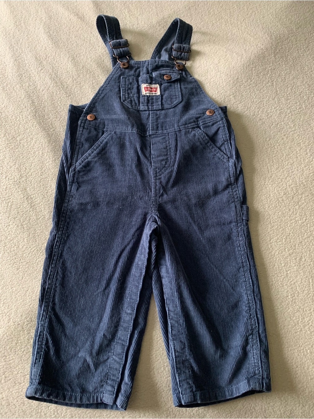 Levi's Navy Corduroy Kids Overalls